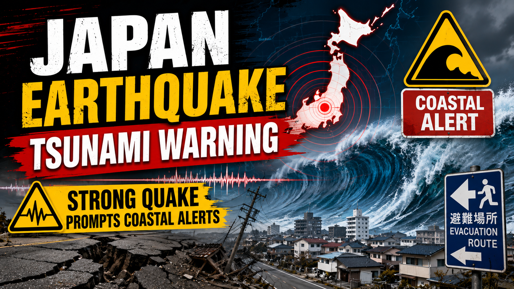 japan earthquakes tsunami warning